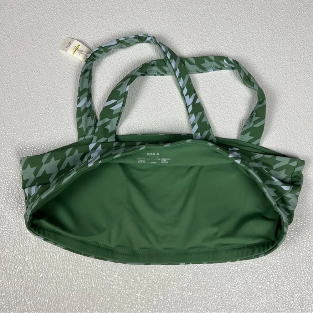 Offline By Aerie Green Real Me Stretch Xtra Square Neck Sports Bra Size XL NWT - Picture 6 of 8